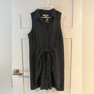 Michael Kors Navy with white polka dots size 14 dress